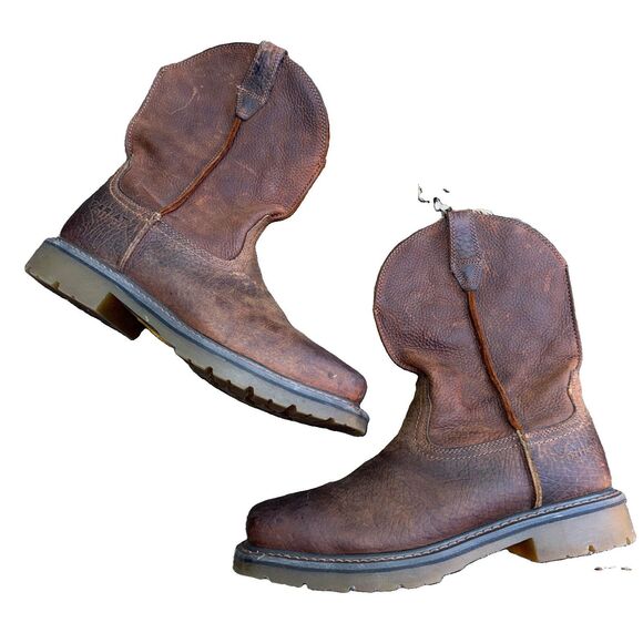 Ariat Rambler Western Boot Brown F2413-11 Leather Square Toe Western Boots 9.5D main image 8